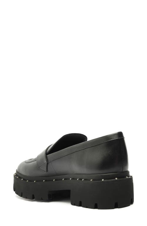 Shop Schutz Christie Platform Penny Loafer In Black