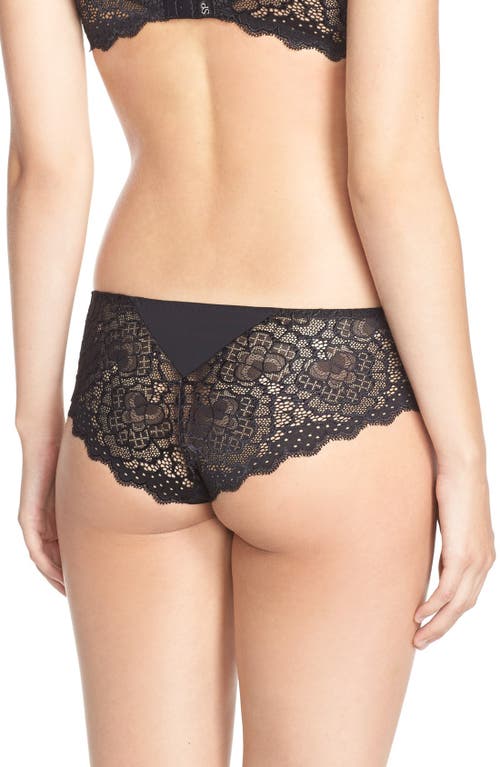 Shop Simone Perele 'caresse' Lace Boyshorts In Black