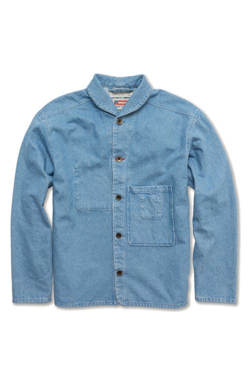 Imperfects Shepherds Denim Button-Up Shirt in Sky Blue