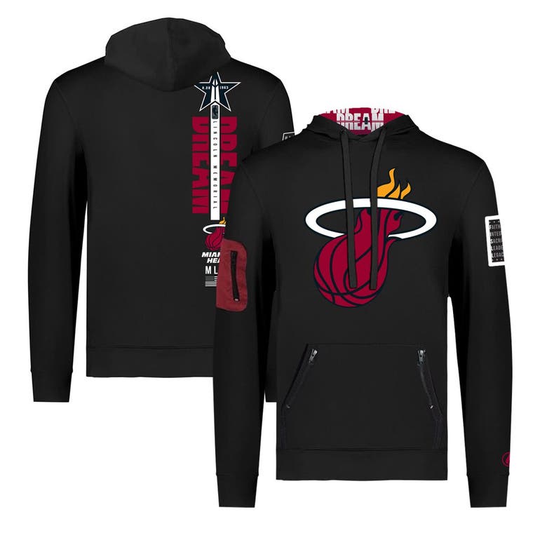 Shop Fisll Unisex  X Black History Collection  Black Miami Heat Pullover Hoodie