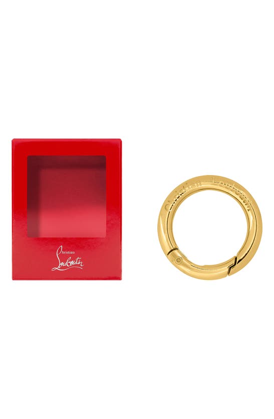 Christian Louboutin So Glow Chain For Rouge Louboutin Lipstick In Key Ring Buckle