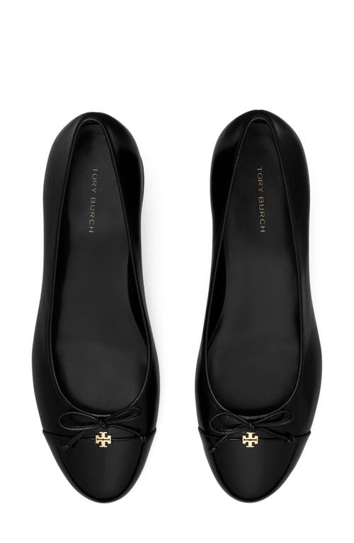 Shop Tory Burch Cap Toe Pump In Perfect Black/perfect Black