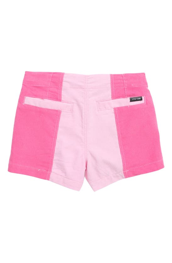 Shop Joe's Kids' Avril Two-tone Corduroy Shorts In Hot Pink