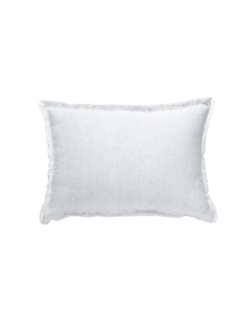 Anaya Fringe Soft Linen Pillow Cover Only In Light Grey