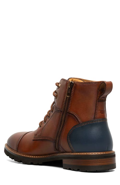 Shop Florsheim Renegade Cap Toe Boot In Cognac