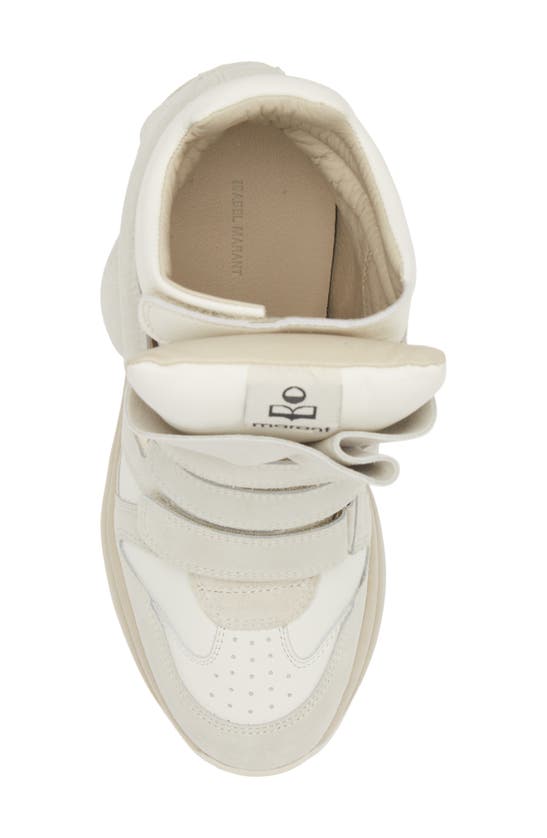 Shop Isabel Marant Balskee Hidden Wedge High Top Sneaker In White