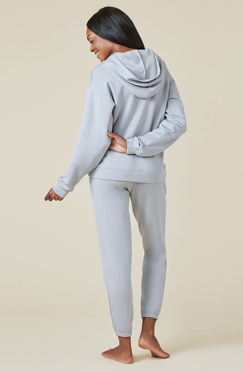 Shop Softies Athleisure Dreamtech Oversize Hoodie Lounge Set In Grey