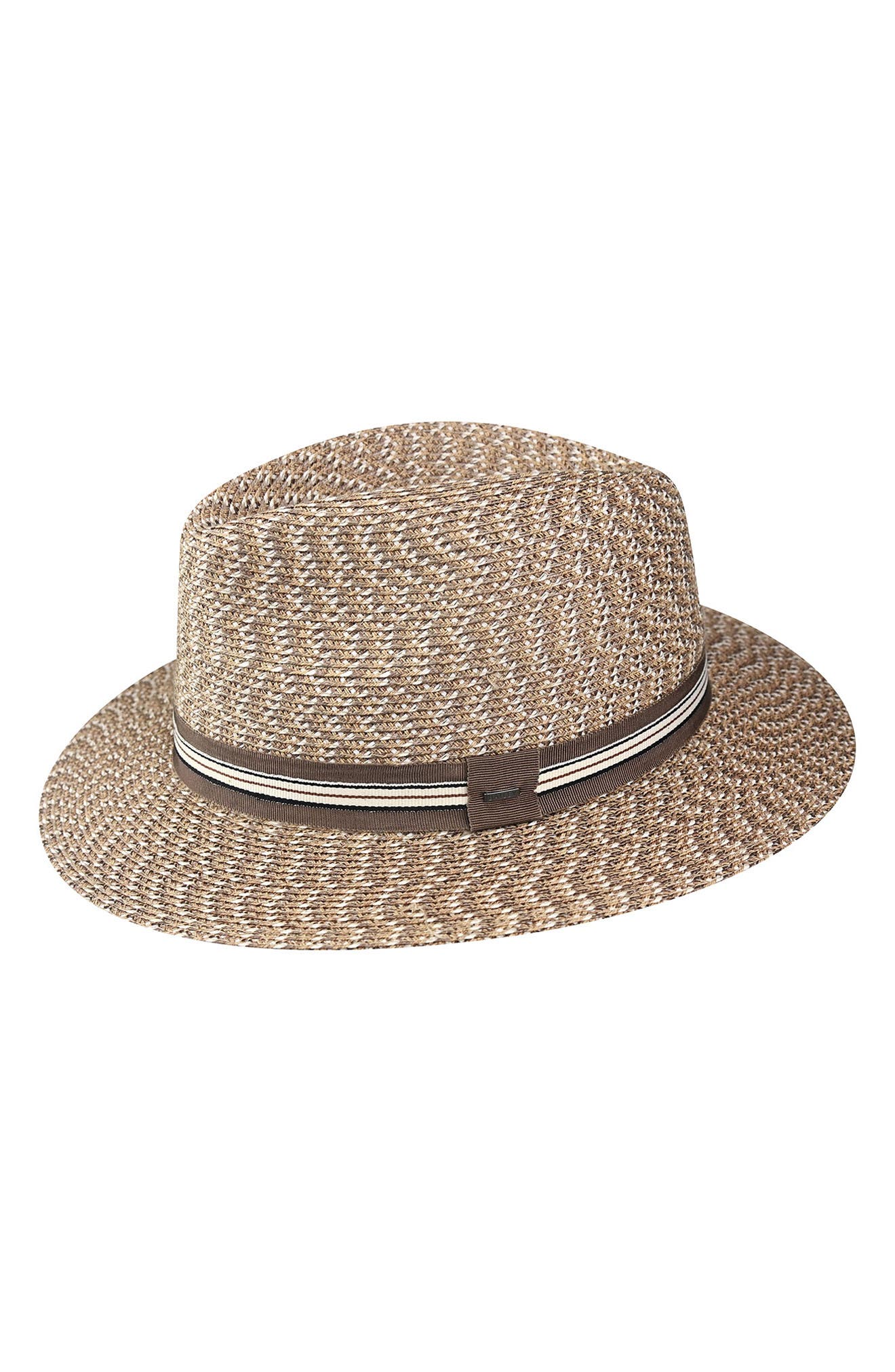 Bailey Hester Straw Fedora In Tawny