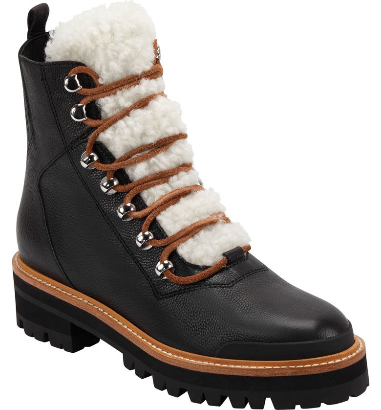 Marc Fisher LTD Izzie Genuine Shearling Lace-Up Boot | Nordstrom