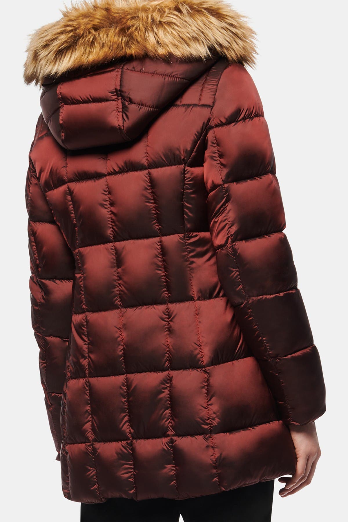 andrew marc burgundy coat