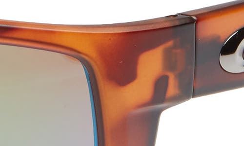 Costa Del Mar Reefton 65mm Polarized Sunglasses In Tortoise/green Mirror