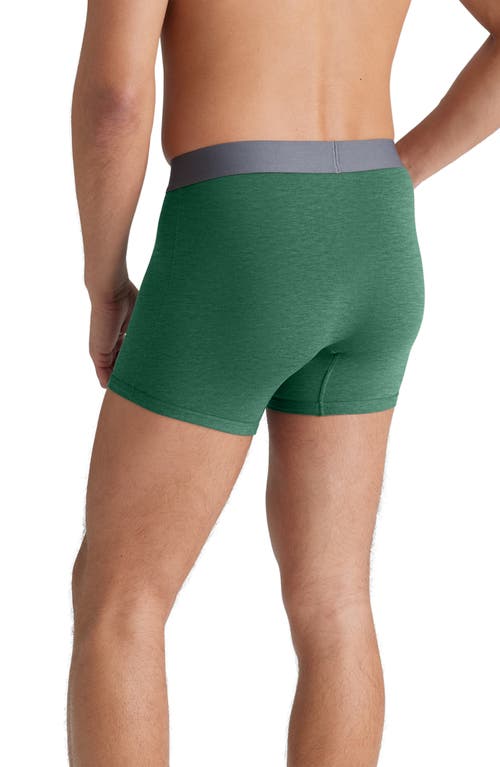 Shop Tommy John 4-inch Cool Cotton Boxer Briefs In Green Heather