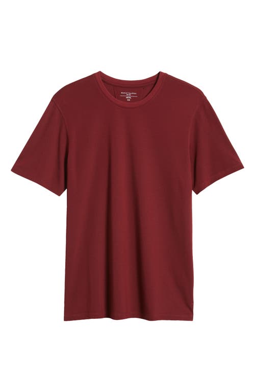 Shop Daniel Buchler Solid Crewneck Lounget-shirt In Wine