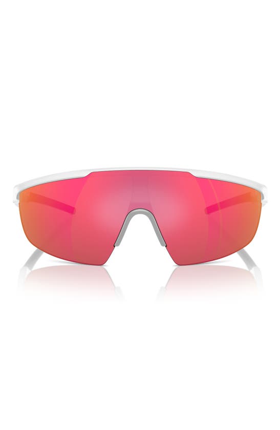 Scuderia Ferrari 140mm Shield Sunglasses In Opal Grey