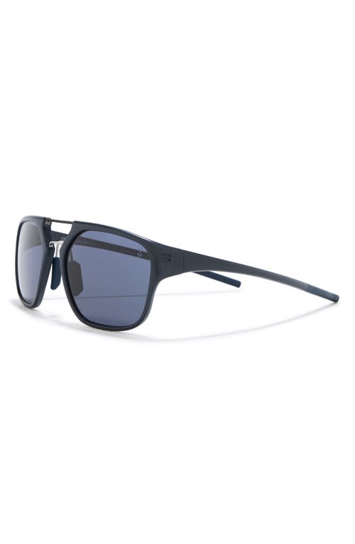 Shop Tag Heuer Line 56mm Square Sport Sunglasses In Matte Blue/blue