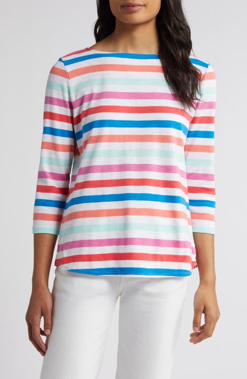 Tommy Bahama Ashby Isles Stripe Cotton T-Shirt Blue Canal at Nordstrom,