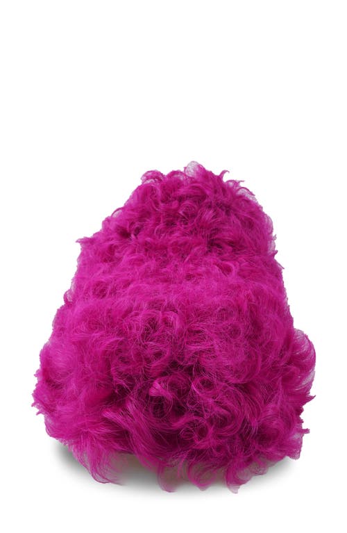 Zigi Jincy Faux Shearling Clog In Fuschia