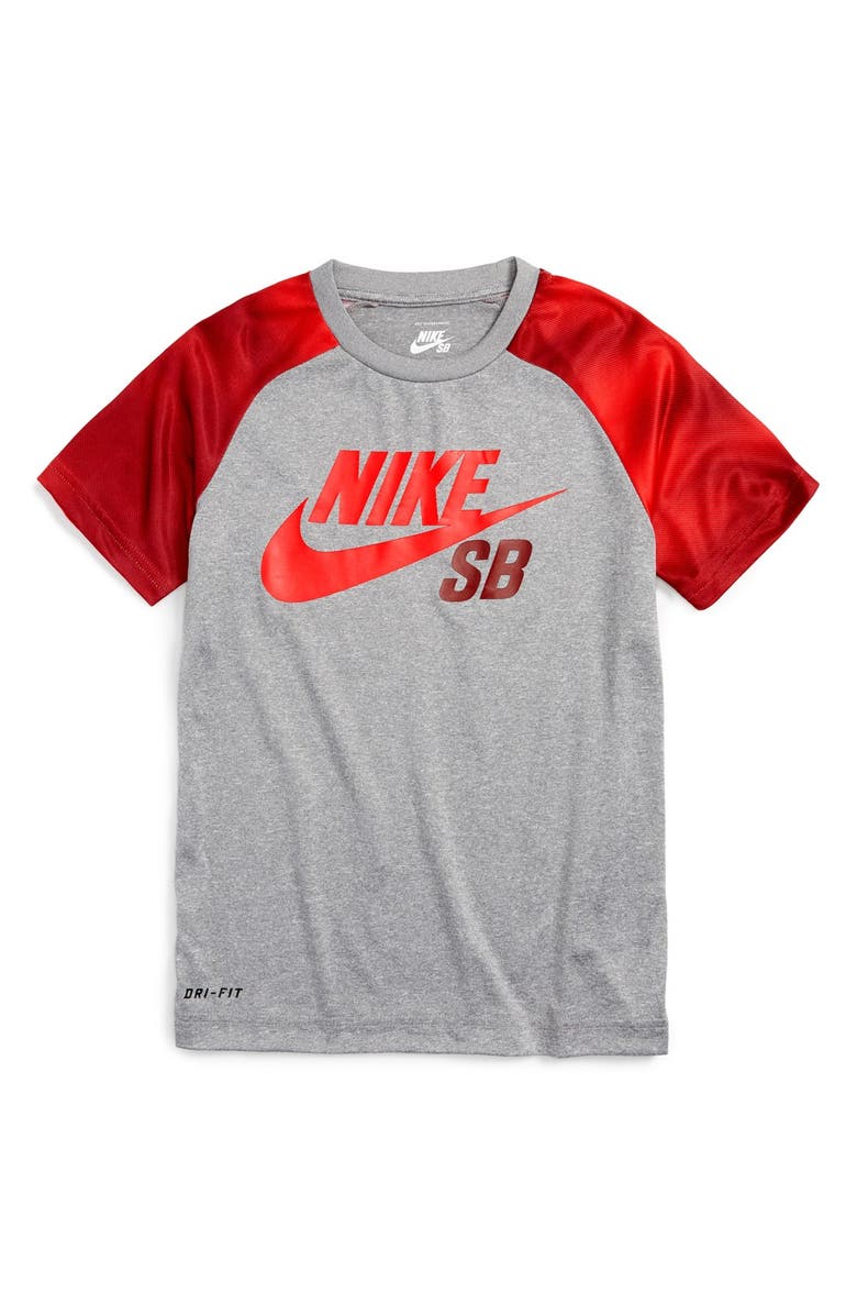 Nike 'SB Touch' Graphic Raglan Sleeve Dri-FIT T-Shirt (Big Boys ...