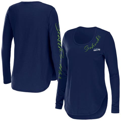 Seattle Seahawks Nike Women's Team Slogan Long Sleeve T-Shirt - Royal