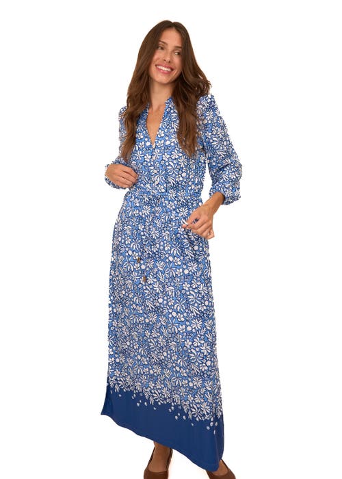 Cabana Life Button Down Maxi Dress In Tahoe