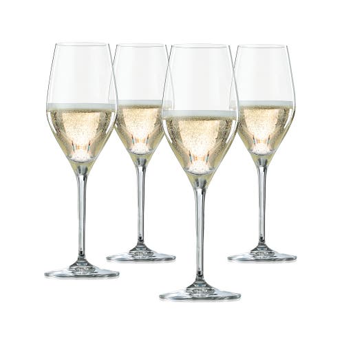 Spiegelau Prosecco Glass Set Of 4 In Clear