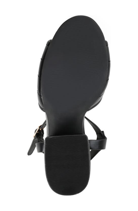 Shop Journee Collection Charmaine Tru Comfort Foam Heeled Sandal In Black