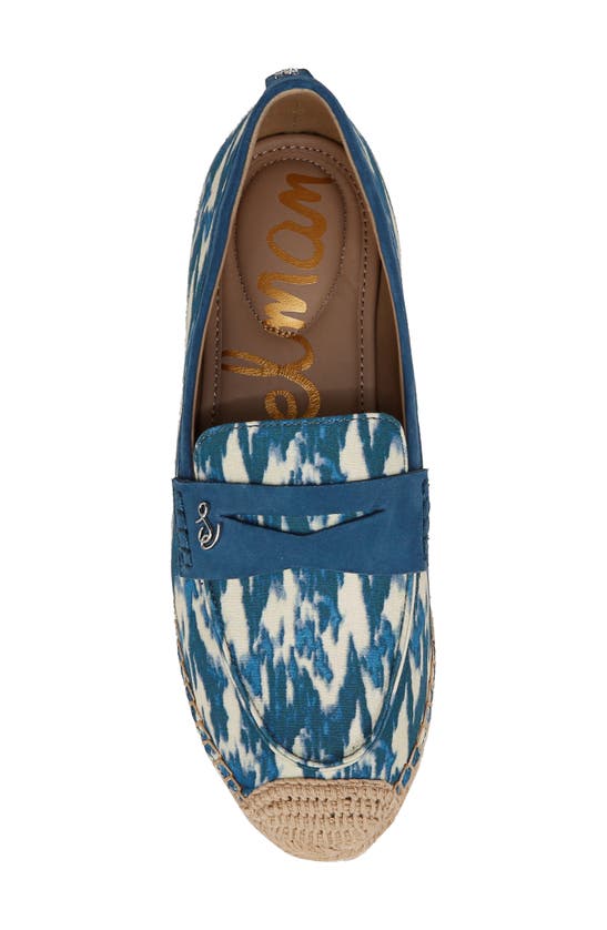Shop Sam Edelman Kai 2 Espadrille Loafer In Blue Lapis Multi