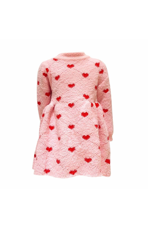 LOLA + THE BOYS LOLA + THE BOYS SWEETHEART SWEATER DRESS 