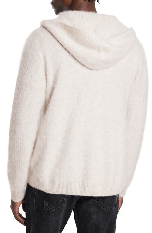 JOHN VARVATOS JOHN VARVATOS CATHERINE HOODED CASHMERE ZIP CARDIGAN