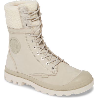 Palladium Baggy Pilot Faux Shearling Lined Boot- Grey