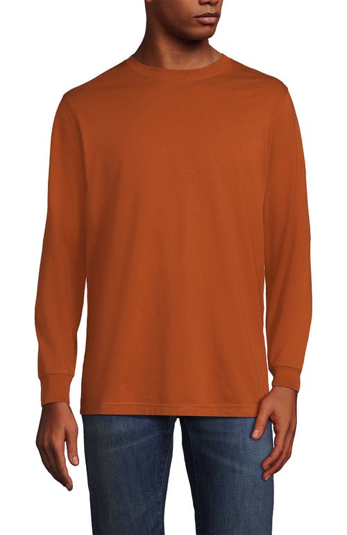 Shop Lands' End Super-t Long Sleeve T-shirt In Fresh Cinnamon