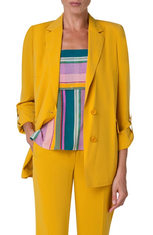 Akris punto Relaxed Single Breasted Crepe Jacket Sun at Nordstrom,