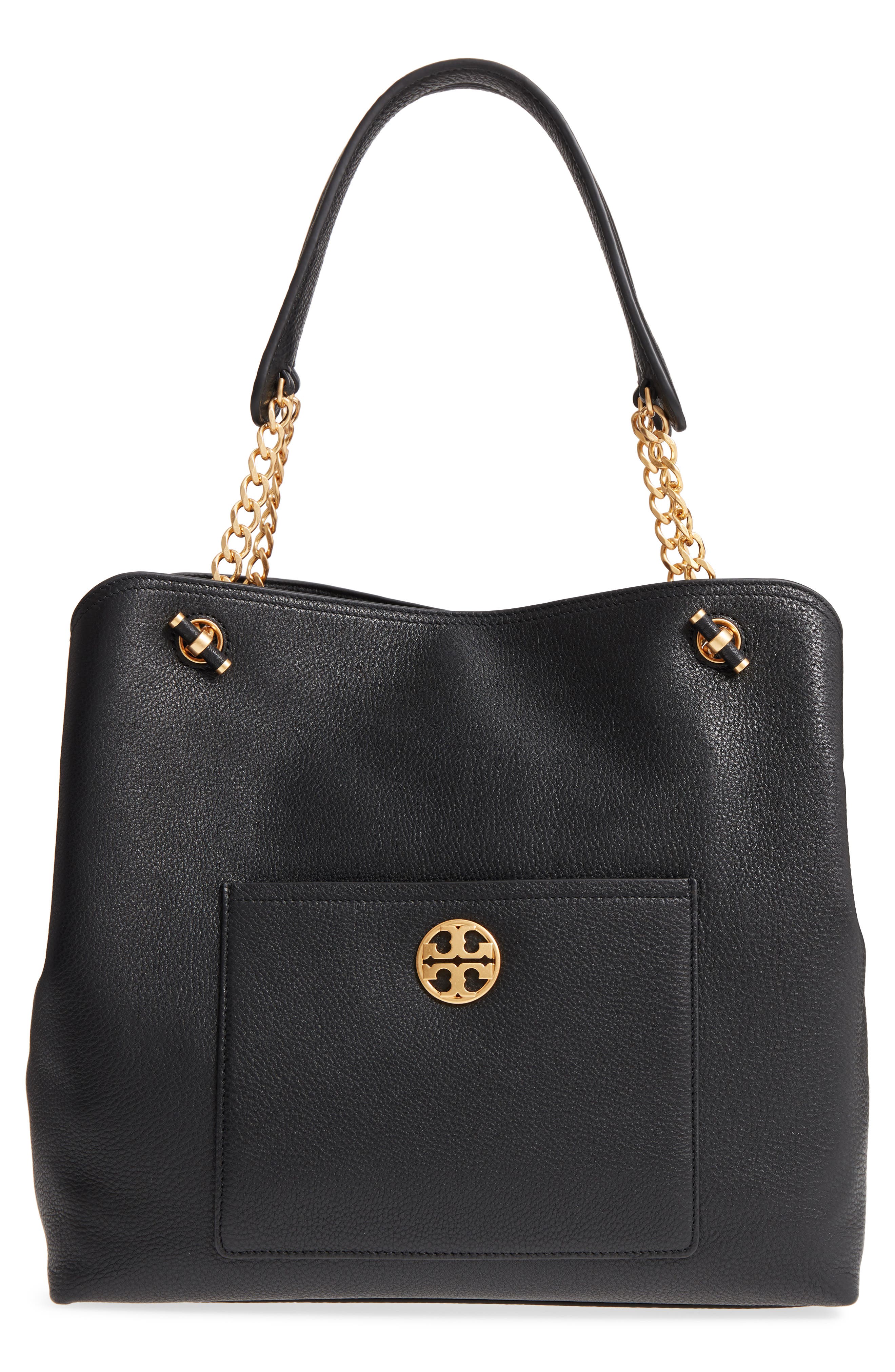 tory burch chelsea slouchy leather shoulder tote bag