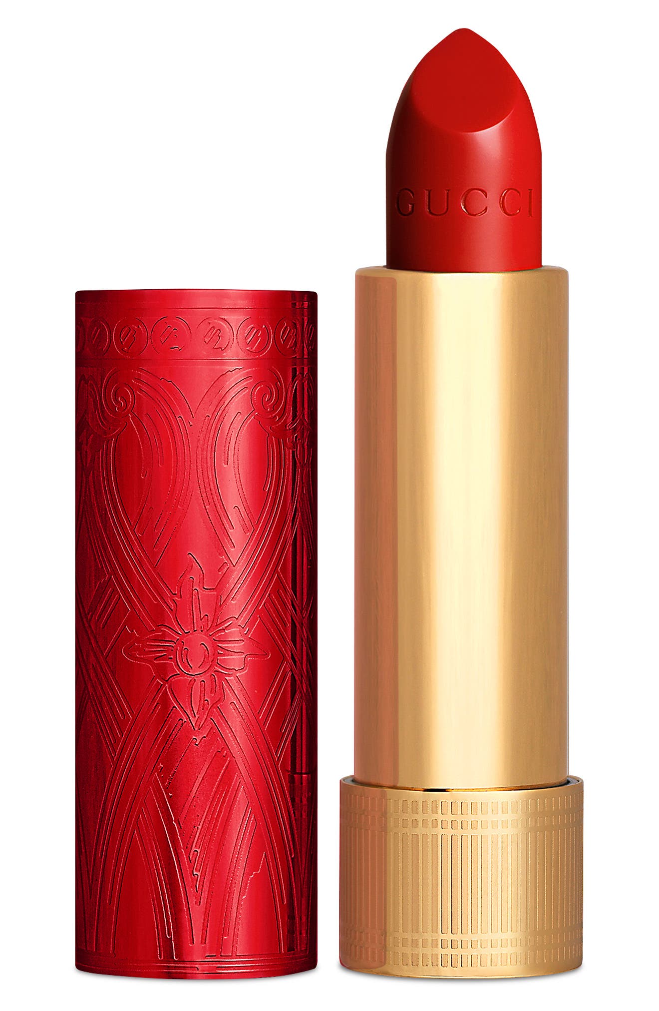 Gucci Lunar New Year Rouge a Levres Satin Lipstick in 513 Emmy Red at Nordstrom