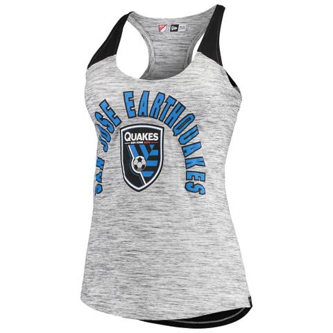 Women's 5th & Ocean by New Era Blue Carolina Panthers Team Tri-Blend Tank  Top