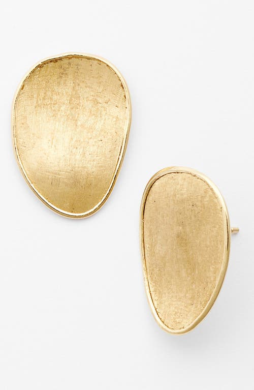 'Lunaria' Oversized Stud Earrings in Yellow Gold