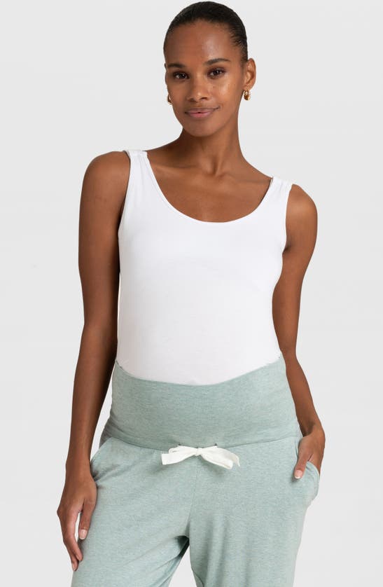 Shop Seraphine Assorted 2-pack Maternity Joggers In Navy & Sage