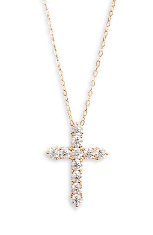 Nadri Cross Pendant Necklace in Gold at Nordstrom