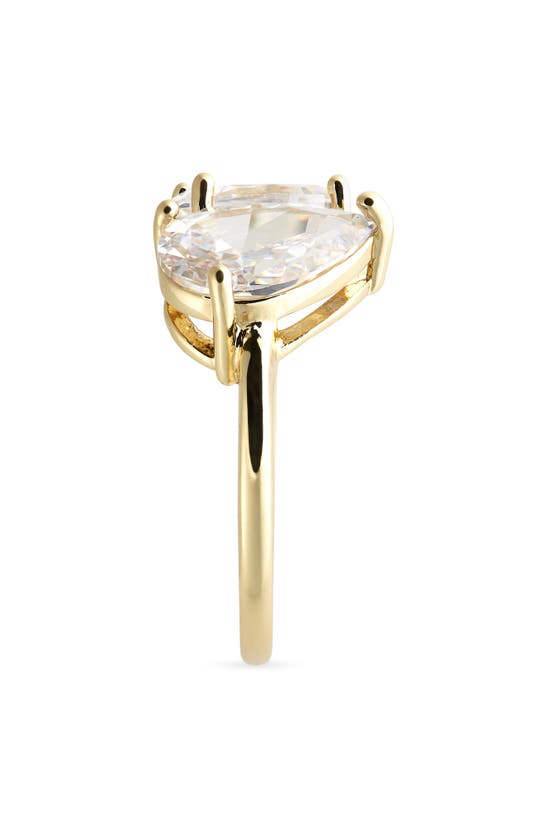 Shop Nordstrom Rack Cz Mix Shape Ring In Clear- Gold