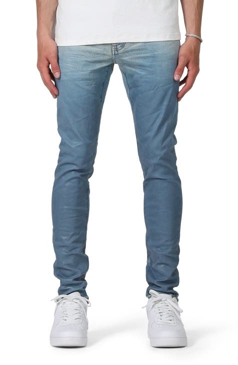 Best Price* Purple Brand Jeans Men 'Sky Blue Distressed' Sz 31 Slim Fit