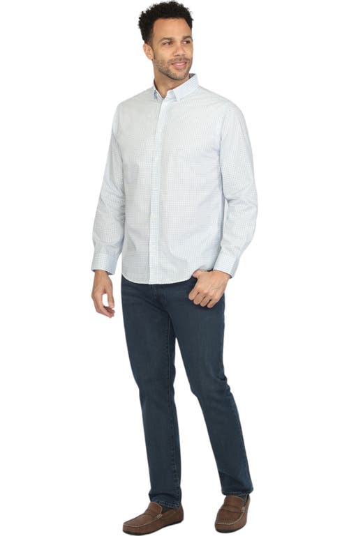 Shop Vustra Square Print Long Sleeve Shirt In White