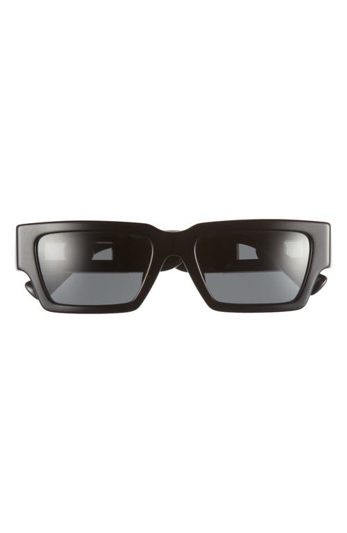 Versace 54mm Rectangular Sunglasses in Black at Nordstrom