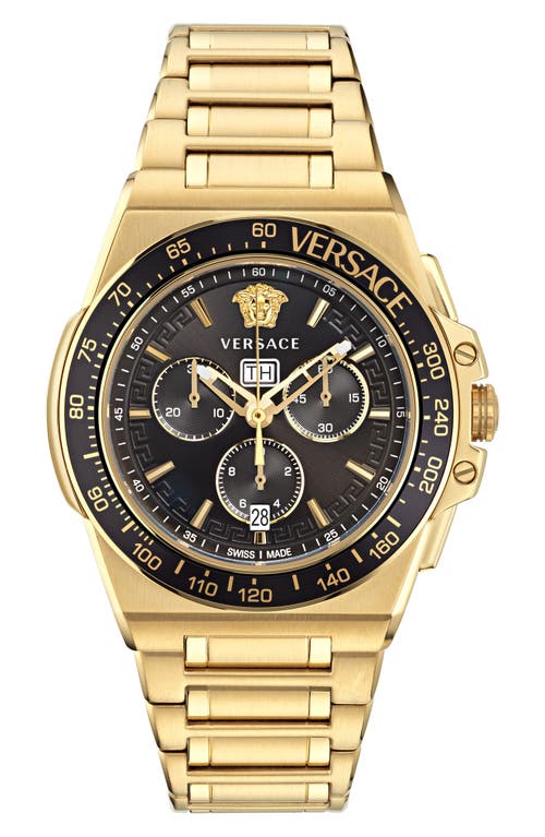 Versace Greca Extreme Chronograph Bracelet Watch, 45mm in Ip Yellow Gold at Nordstrom