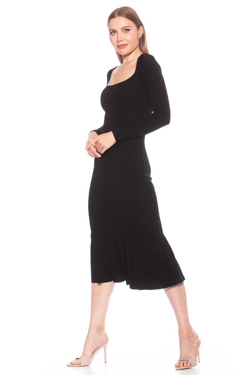 Alexia Admor Reese Long Sleeve Knit Midi Sweater Dress | Nordstromrack