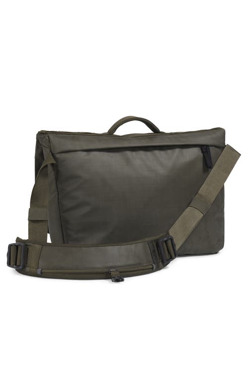 The North Face Base Camp Voyager Messenger Bag In New Taupe Green/ Tnf Black
