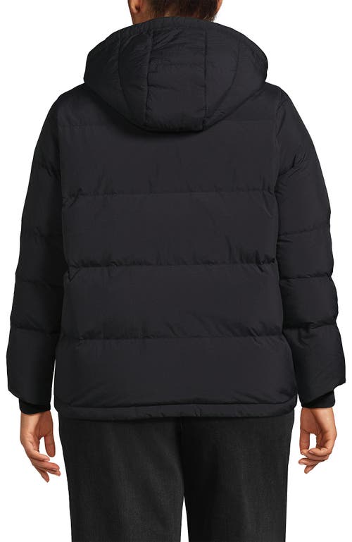 Lands' End Wide Channel 600 Down Puffer Jacket In Black