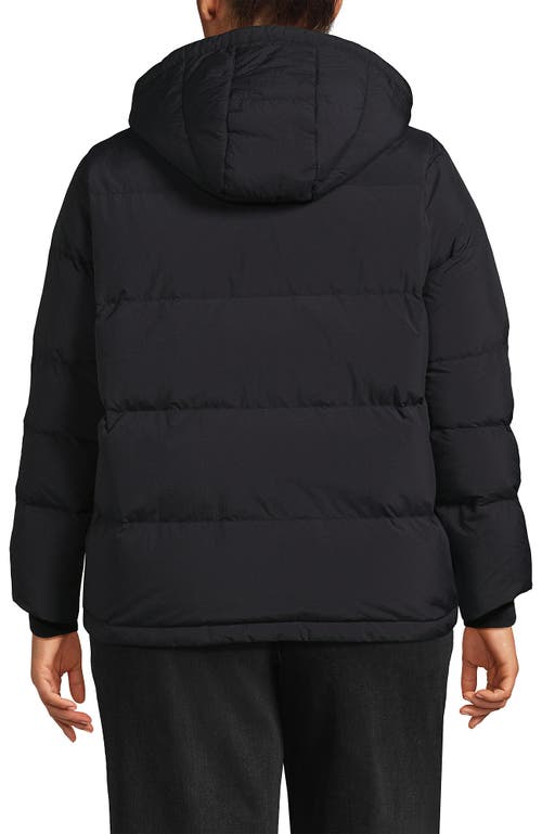 Shop Lands' End Plus Size Wide Channel 600 Down Puffer Jacket In Black