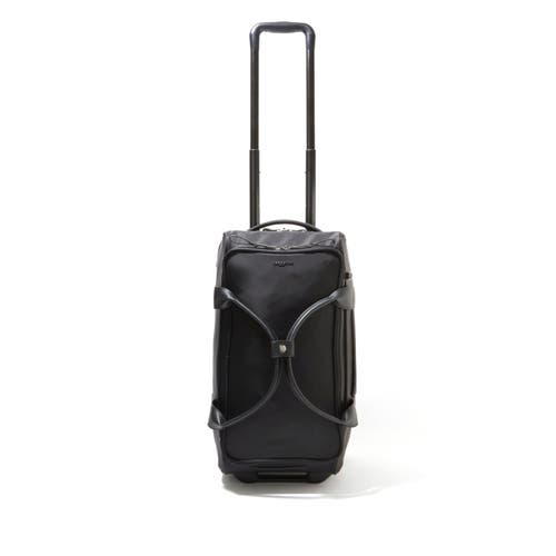 Shop Baggallini Gramercy Carry-on Travel Roller Duffel Bag In Black