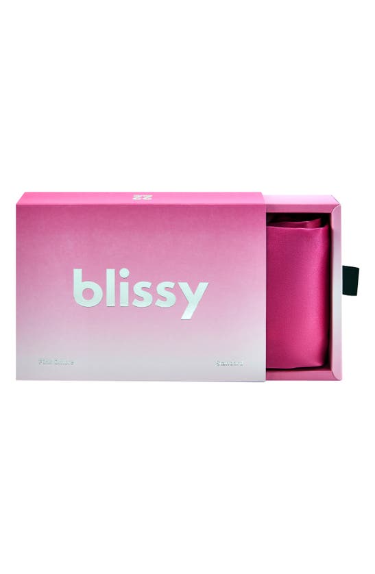 Shop Blissy Mulberry Silk Pillowcase In Pink Ombre