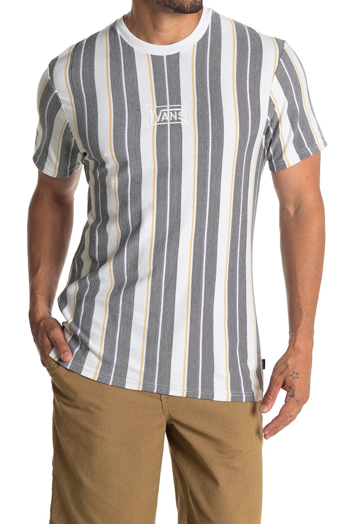 VANS | Maxwell Stripe Print T-Shirt 